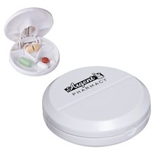 aerial view a white pill pal with cutter, image 1 of 2