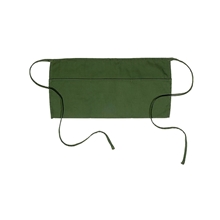 a hunter green waiter apron