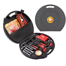 aerial view a black glory auto emergency kit, image 1 of 3