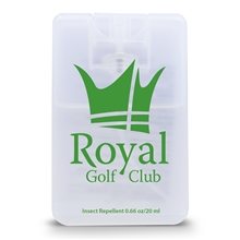 aerial view a clear/frost credit card style natural insect repellent - 0.68 oz / 20 ml, image 1 of 2