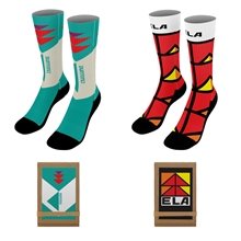 19 Dye - Sublimated Socks (Pair) with Trifold Packaging