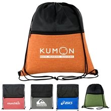 aerial view a group of ridge drawstring backpack, image 1 of 2