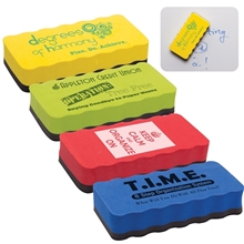 aerial view a group of custom promotional magnetic dry eraser, image 1 of 2