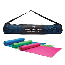 aerial view a group of yoga fitness mat carrying case, image 1 of 3