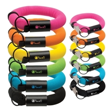 aerial view a group of floating wrist strap key holder, image 1 of 2