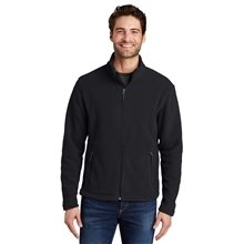 aerial view a black port authority fleece jacket - mens, image 1 of 6