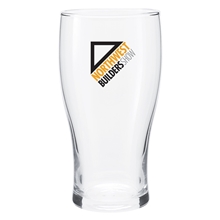 aerial view a clear 16 oz pub glass - clear, image 1 of 2