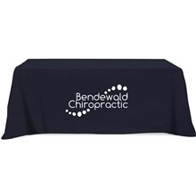 a black flat 3- sided table throw cover 8