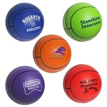 aerial view a group of basketball stress ball, image 1 of 2