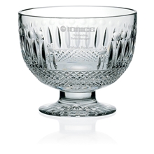 aerial view a clear mario cioni victoria pedestal bowl, image 1 of 2