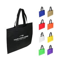 aerial view a group of landscape non - woven shopper tote bag - 15.5 x 12, image 1 of 3