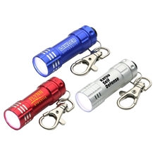 aerial view a group of bright shine led key chain, image 1 of 2