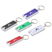aerial view a group of abs plastic simple touch led keychain, image 1 of 2