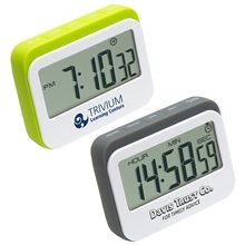 aerial view a group of soft touch widescreen kitchen timer / clock, image 1 of 2