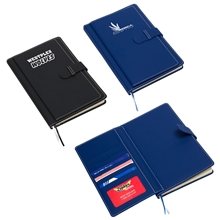 aerial view a group of travel journal with card pockets, image 1 of 2