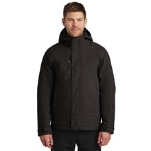 aerial view a black/ black the north face (r) traverse triclimate (r) 3- in -1 jacket, image 1 of 6