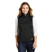aerial view a black the north face(r) womens ridgewall soft shell vest, image 1 of 6