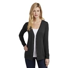 aerial view a black port authority(r) womens concept cardigan, image 1 of 6