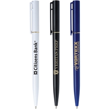 aerial view a group of valet ballpoint pen with twist retractable ballpoint tip, image 1 of 2