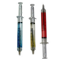 a group of ballpoint clicker syringe pens