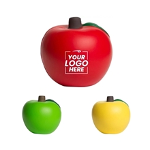 aerial view a group of handcrafted red apple squeezies stress reliever, image 1 of 4