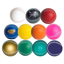 a group of baseball squeezies stress ball