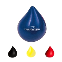 aerial view a group of drop shaped squeezie stress reliever, image 1 of 2
