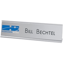 2- Ply Plastic Desk Wall Plate Engraved and Printed 8 x 2