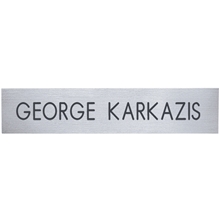 2- Ply Plastic Desk Wall Plate Engraved Only 10 x 2