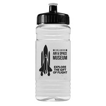 20 oz Clear Sports Bottle With Push Pull Lid