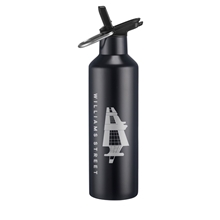 20 oz Double Wall Stainless Steel Bottle with Leakproof Spout, Straw and Carry Handle