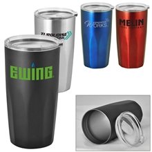 20 oz Double Wall Stainless Tumbler with Comfort Grip Design