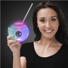 20 oz Multicolor LED Ball Tumbler with Straw