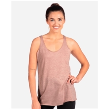a group of next level womens triblend racerback tank
