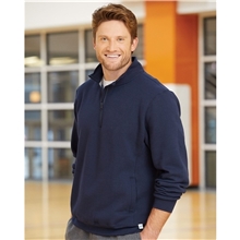 a group of russell athletic - dri power(r) quarter - zip cadet collar sweatshirt