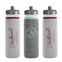 aerial view a group of heathered jersey knit van metro sport bottle - push - pull cap, image 1 of 2