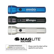 a group of s2d maglite(r) 2d laser engraved