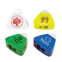 aerial view a group of the triad eraser sharpeners, image 1 of 4