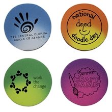 a group of custom promotional mood die cut eraser - circle