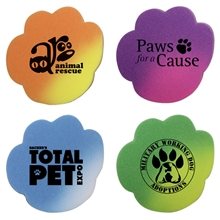 aerial view a group of mood(tm) die cut eraser - paw, image 1 of 2