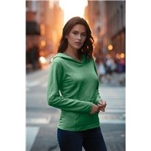 aerial view a group of anvil(r) ladies french terry pullover hooded sweatshirt, image 1 of 4