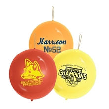 aerial view a group of 16 latex punch balloon, image 1 of 2
