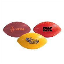 aerial view a group of 6 mini plastic football, image 1 of 2