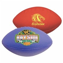 aerial view a group of 7 soft foam football, image 1 of 2