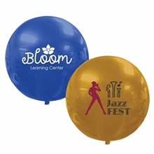 aerial view a group of revolutionary 3d foil balloon with extended float, image 1 of 2