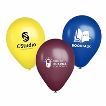 aerial view a group of 11 usa crystal latex balloon, image 1 of 2