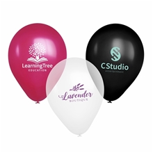 aerial view a group of 9 usa crystal latex balloon, image 1 of 2