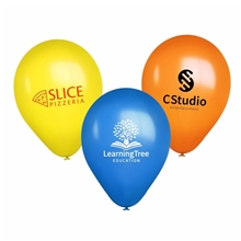 aerial view a group of 9 usa standard latex balloon, image 1 of 2