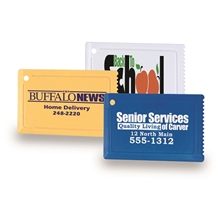 a group of credit card ice scraper