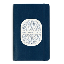 aerial view a sapphire blue moleskine(r) soft cover ruled large notebook, image 1 of 3